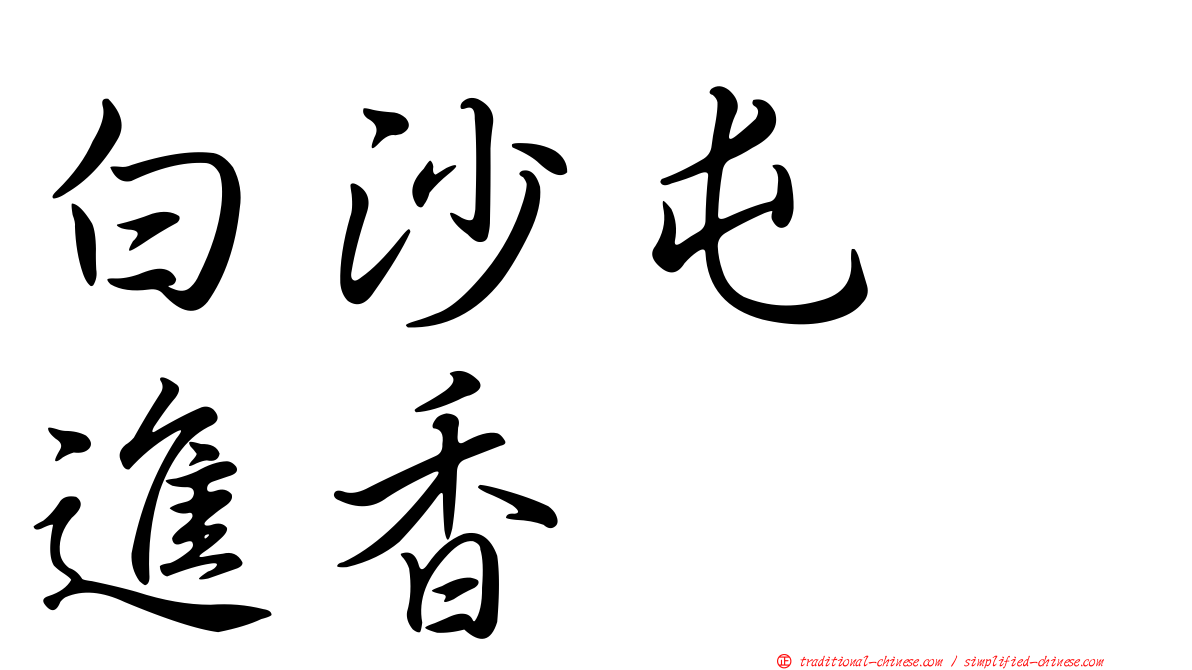 白沙屯　進香